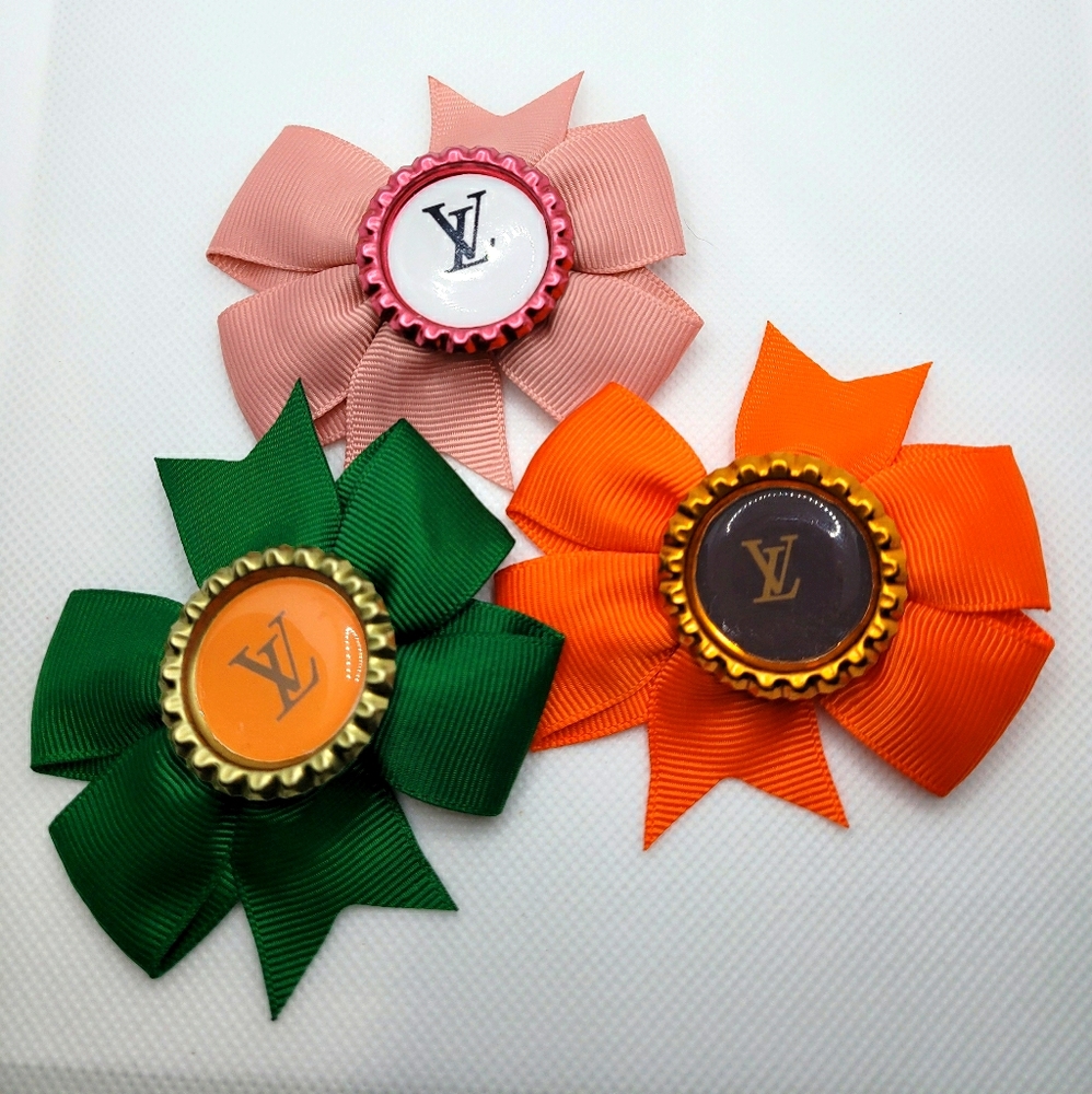 1 pair Designer inspired hair bows